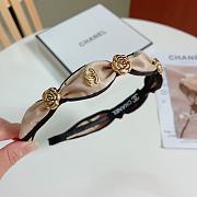 Fortok Chanel Camellia Headband Black/Beige - 6
