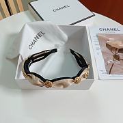 Fortok Chanel Camellia Headband Black/Beige - 5