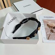 Fortok Chanel Camellia Headband Black/Beige - 2
