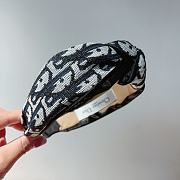 Fortok Dior Knot Oblique Headband Beige and Black/Blue - 6