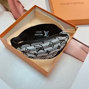 Fortok Louis Vuitton Knot Headband Black/Beige - 4