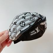 Fortok Louis Vuitton Knot Headband Black/Beige - 3