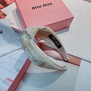 Fortok MiuMiu Knot Headband Black/Beige - 5