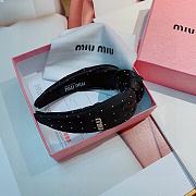 Fortok MiuMiu Knot Headband Black/Beige - 2
