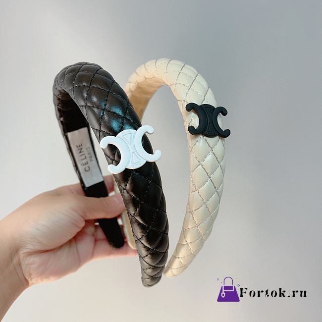 Fortok Celine Headband Black/Beige - 1