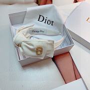 Fortok Dior Bow Logo Headband White/Black - 5