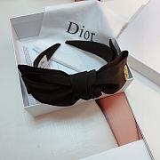 Fortok Dior Bow Logo Headband White/Black - 2