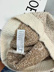 Fortok Loewe Natural Anagram Knit Vest In Ecru/camel - 4