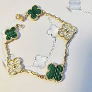 Fortok Van Cleef & Arpels Green Four-leaf Clover Bracelet - 6