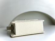 Fortok Chanel Beige Quilted Canvas Flap Hand Bag 18cm - 4