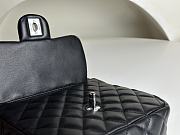 Fortok Chanel Vintage Leather Chain Backpack Black P988801 17x29cm  - 4