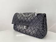 Fortok Chanel Denim Quilted Denimpression Flap Grey Black 20x36.5x11.5cm - 5