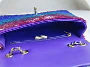 Fortok Chanel Gradient Sequins & Gold Metallic Colorful Flap Bag 20cm - 2