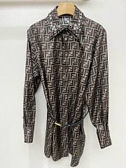 Fortok Fendi Silk Shirt Dress - 1