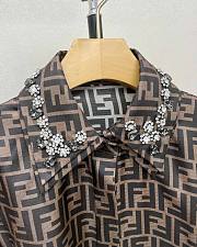 Fortok Fendi Silk Shirt Dress - 3