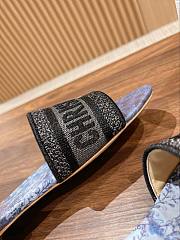 Fortok Dior Dway Slides Embroidered Black & Purple - 4