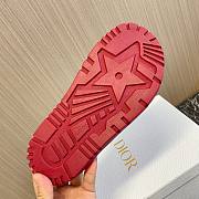 Fortok Dior Flat Sandals in Red  - 3