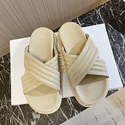 Fortok Dior Flat Sandals in Beige - 1
