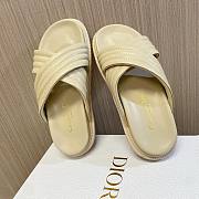 Fortok Dior Flat Sandals in Beige - 6