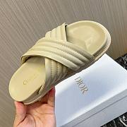 Fortok Dior Flat Sandals in Beige - 5
