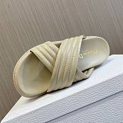 Fortok Dior Flat Sandals in Beige - 4