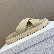 Fortok Dior Flat Sandals in Beige - 3