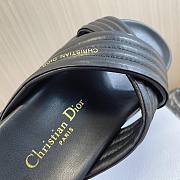 Fortok Dior Flat Sandals in Black - 4