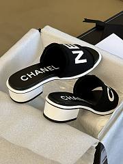 Fortok Chanel 24C Slippers Black - 4