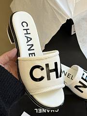 Fortok Chanel 24C Slippers White - 3