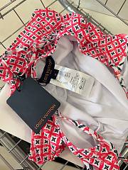 Fortok Louis Vuitton Monogram Flower Tile One-Piece Swimsuit Pink - 4