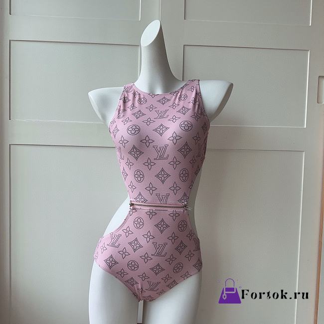 Fortok Louis Vuitton Presbyopia Swimsuit Pink - 1