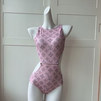 Fortok Louis Vuitton Presbyopia Swimsuit Pink