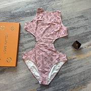 Fortok Louis Vuitton Presbyopia Swimsuit Pink - 2