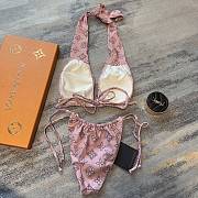 Fortok Louis Vuitton Presbyopia Split Swimsuit Pink - 6