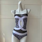Fortok Chanel Multicolor Nylon and Spandex CC Swimsuit  - 1