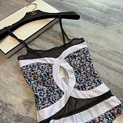 Fortok Chanel Multicolor Nylon and Spandex CC Swimsuit  - 4