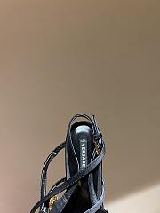 Fortok  Versace Cryststal Bow Knot High Heel Sandals Black - 2