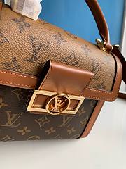 Fortok Louis Vuitton Dauphine Capitale Monogram Reverse Canvas Bag M46751 17.5x17.5x9cm - 3