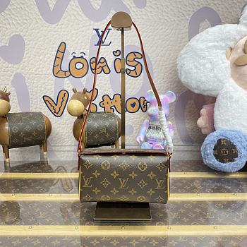 Fortok Louis Vuitton Monogram Canvas Bag M41966 21x6x12cm