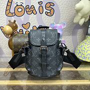 Fortok Louis Vuitton Nano Christopher Backpack Black M82769 14x19x6cm - 1