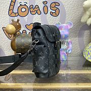 Fortok Louis Vuitton Nano Christopher Backpack Black M82769 14x19x6cm - 5