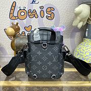 Fortok Louis Vuitton Nano Christopher Backpack Black M82769 14x19x6cm - 2