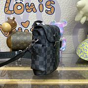 Fortok Louis Vuitton Nano Christopher Backpack Black Damier Graphite 14x19x6cm - 4