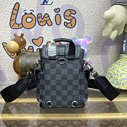 Fortok Louis Vuitton Nano Christopher Backpack Black Damier Graphite 14x19x6cm - 2