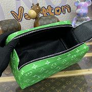 Fortok Louis Vuitton Dopp Kit Bag Green M31013 28x15x16.5cm - 5