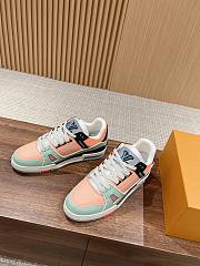 Fortok Louis Vuitton Trainers Orange Sneakers  - 1