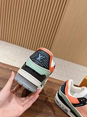 Fortok Louis Vuitton Trainers Orange Sneakers  - 6