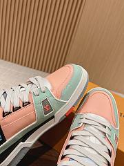 Fortok Louis Vuitton Trainers Orange Sneakers  - 4