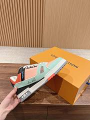 Fortok Louis Vuitton Trainers Orange Sneakers  - 2