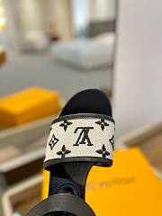 Fortok Louis Vuitton Starboard Wedge Sandals Black - 5
